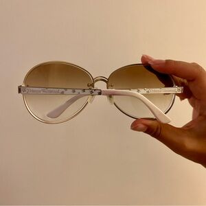 Vivienne Westwood Gold and White Sunglasses